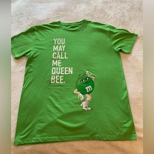 COPY - M&Ms Humor Tee green XL.  Unisex.  NWOT.  Never worn